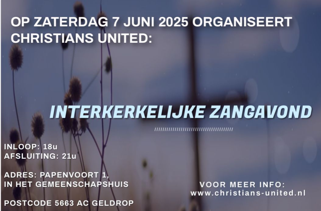Zangavond 7 juni 2025
