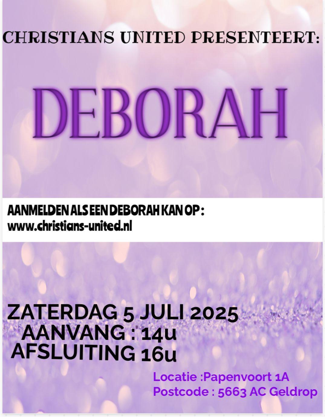 Deborah middag 5 juli 2025
